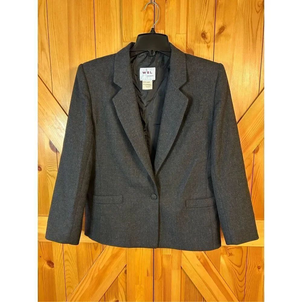 Vintage wool blazer WSL Canada Size 10P (0910)￼
